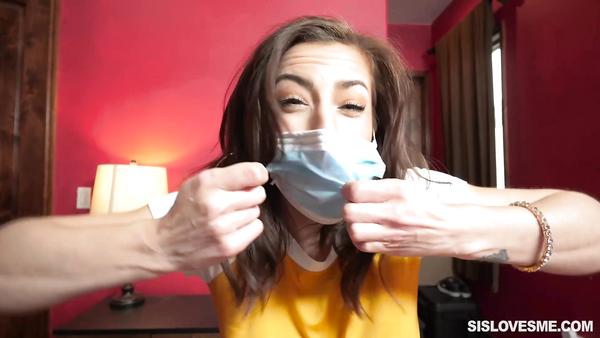 Hot Masked Teen Spencer Takes Her StepBrother's Cum In Her Pussy