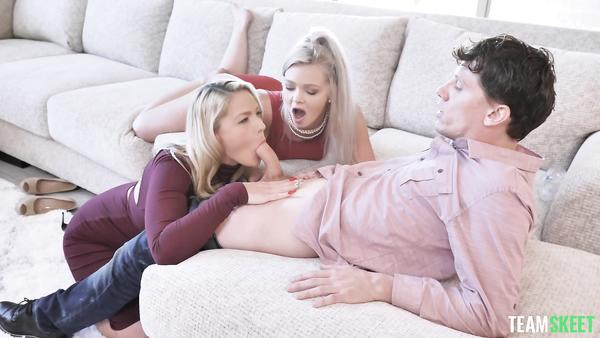 Double Luck! My New Girlfriend And Her Horny Stepmom