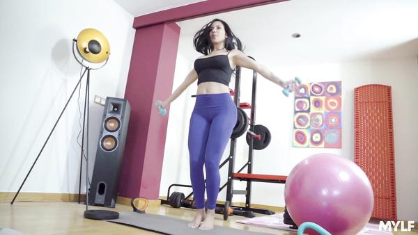 Fitness Coach Fucks Booty Latina Canela And Licks Her Nice Ass